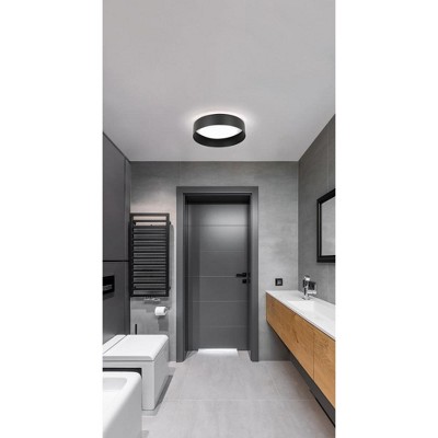 Eglo Lighting Ester 1 - Light Flush Mount in  Structured Black