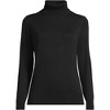 Lands' End Women's Fine Gauge Cotton Turtleneck Sweater - 3 of 3