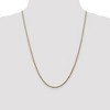 Black Bow Jewelry 2.5mm, 10k Yellow Gold Hollow Curb Chain Necklace - 2 of 4