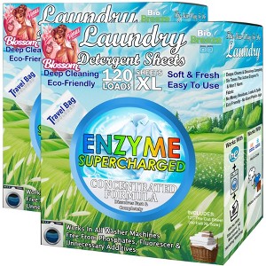 5 Star Super Deals Laundry Detergent Sheets (240 Loads) Eco-Friendly, Hypoallergenic, & Enzyme-Based Powerful Stain Removal - 1 of 4