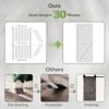 Manufactured Wood Paneled Sliding Barn Door with Installation Hardware Kit,Sliding Closet Door with PVC Surface - 3 of 4