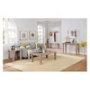 40" Woodstock Acacia Wood with Metal Inset Wide Bench Brushed Driftwood - Alaterre Furniture - 3 of 4
