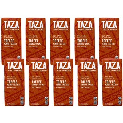 Taza Chocolate Almond Toffee Bar Organic - Case of 10/2.5 oz