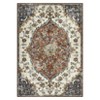Floral Area Rug, Washable Non-Slip Indoor Carpet ¨C Vintage 5x8 Low Pile Rug for Living Room, Bedroom, Kitchen - 2 of 4