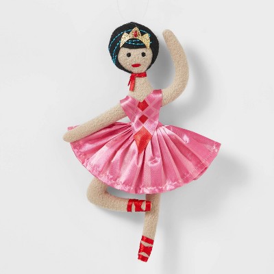 Ballerina with Pink Skirt and Red Shoes Christmas Tree Ornament - Wondershop™