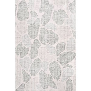Nuloom Gretta Abstract Stones Pet Friendly Machine Washable Area Rug, 4' x 6', Beige - 1 of 4