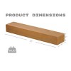SEVOBAL Decorative Wall Shelf 72'' Floating Fireplace Mantel Solid Fir Wood Shelf for Living Room and Home Decor, Brown, 72"*9"*6" - 2 of 4