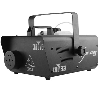 Compact High-Output Black Hurricane 1600 Fog Machine with DMX Control