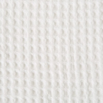 King Size White Cotton Waffle Weave Blanket
