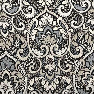 Black Aurora Damask