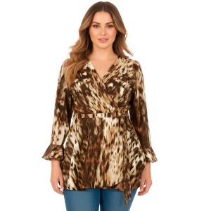 Avenue Wrap Peplum Top - 1 of 2