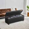 VASAGLE EKHO Collection - Storage Ottoman Bench Entryway Bedroom Bench 25 Gallons Safety Hinges Loads 660 lb - image 2 of 4