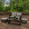 4pc Norton Collection All-Weather Conversation Set - National Tree Company - image 2 of 4