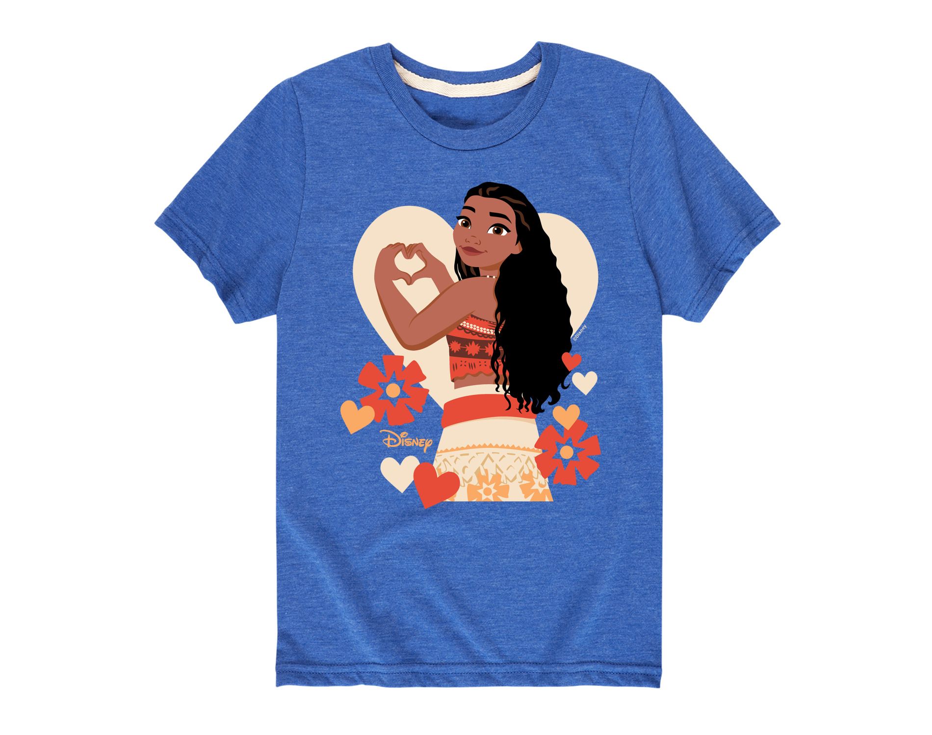 Boys' Disney Love Moana Short Sleeve Graphic T-Shirt - Royal Blue - 4T