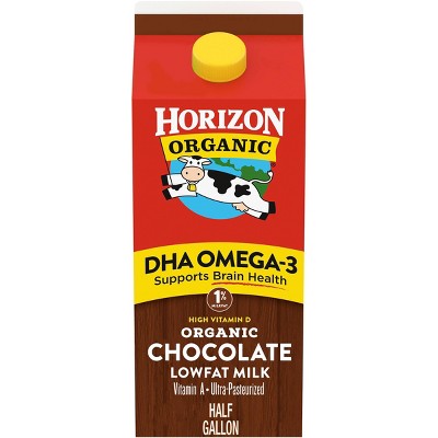 Horizon Organic 1% Lowfat DHA Omega-3 Chocolate Milk - 0.5gal