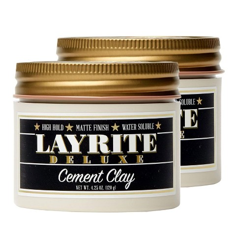Layrite Deluxe Cement Clay - 4.25 Oz (pack Of 2) High Hold, Matte ...