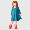 City Threads Girls Soft Jersey Cotton Long Sleeve Tiered Dress - USA-Made Comfortable & Stylish Kids/Toddlers Clothing - 3 of 4