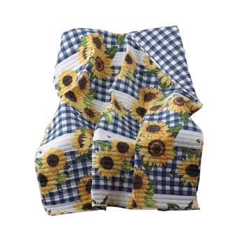 Sunflower Accessory Warm & Cozy Throw Blanket 50" x 60" Gold by Barefoot Bungalow