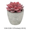 Unique Bargains Artificial Plants Plastic 2.76"x2.76"x3.15" 1Pc - 3 of 4