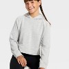 Girls' Modal Pullover Hoodie - All In Motion™ - 3 of 3