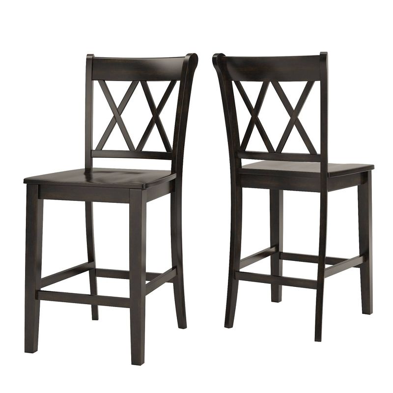 2pk 24" South Hill Double X Back Counter Height Barstools - Inspire Q, 1 of 10