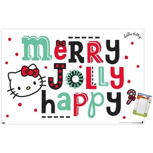 Trends International Hello Kitty: 17 Holiday - Merry Jolly Happy Unframed Wall Poster Prints - 1 of 4