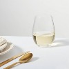 4pk Geneva Crystal Stemless 15.7oz Wine Glasses White - Threshold Signature™ - 2 of 3