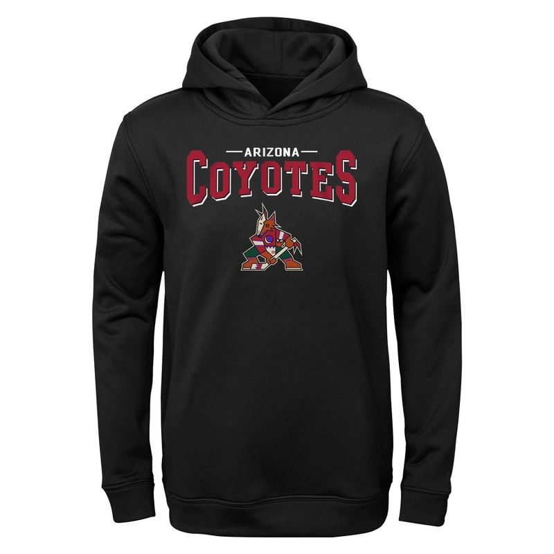 NHL Arizona Coyotes Boys&#39; Poly Core Hooded Sweatshirt, 1 of 2