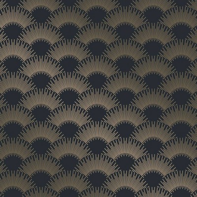 Tempaper Gatsby Scallop Soire Blue Peel and Stick Wallpaper
