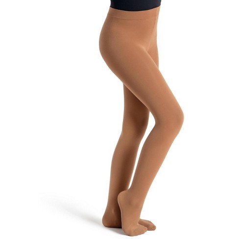 Capezio Porcelain Ultra Soft Self Knit Waistband Transition Tight, Toddler  One Size : Target