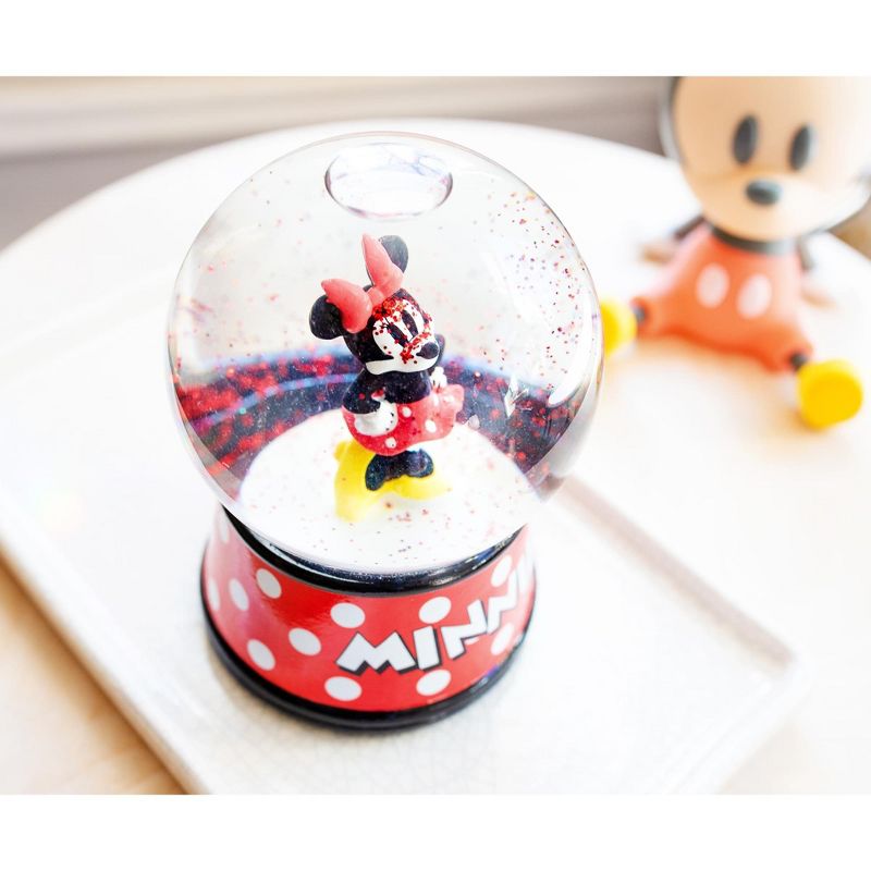 Silver Buffalo Disney Minnie Mouse Light-Up Collectible Snow Globe | 6 Inches Tall, 5 of 8