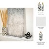 Sagebrook Home Ceramic Vase - Contemporary Artsy Gold Accent Paint Splatter Floral - 4 of 4