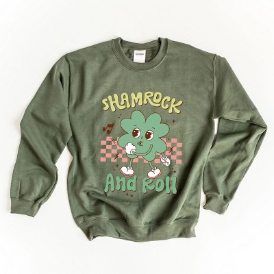 Simply Sage Market Women's Graphic Sweatshirt Shamrock And Roll
