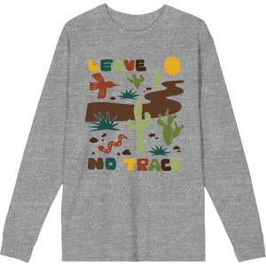 Adventure Society Leave No Trace Adult Crew Neck Long Sleeve Tee - 1 of 2
