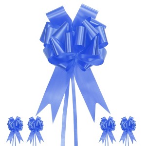 Unique Bargains Durable Big Present Bow Functional Plastic Flower Ribbon Pull Bows 10 Pcs - 1 of 4