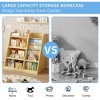 Vynxaria Wooden Toy Storage Organizer: Natural Kids Bookshelf with Adjustable Shelves, Perfect for Playrooms, Bedrooms, Nurseries, and Classrooms - 2 of 4