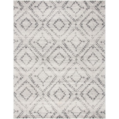 Adirondack Adr131 Power Loomed Area Rug - Light Grey/grey - 8'9