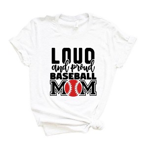 Simply Sage Market Women's Loud and Proud Baseball Mom Short Sleeve Graphic Tee - 1 of 3