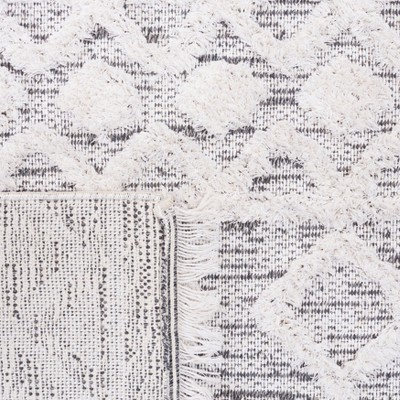 Augustine Off-White Synthetic Flat Woven 5' x 7' Rug