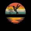Junior's Design By Humans Hummingbird Vintage Retro Sunset Hummingbirds By JplusFunny T-Shirt - 2 of 3