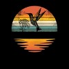 Junior's Design By Humans Hummingbird Vintage Retro Sunset Hummingbirds By JplusFunny T-Shirt - image 2 of 3