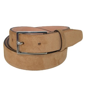 The British Belt Company Men's Stratton Italian Leather Suede Belt - 1 of 4