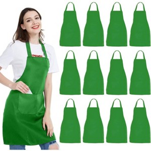 The Workhorse Apron: 12-Pack Black Bib Aprons with Pockets - Durable, Machine-Washable for Kitchen, Crafting, BBQ & Studio - 1 of 4