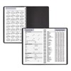 DayMinder Block Format Weekly Appointment Book, 8.5 x 5.5, Black Cover, 12-Month (Jan to Dec): 2025 - 4 of 4
