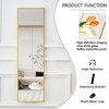 DOMETOUR Wall Mounted Full Length Mirrors Bedroom Entrance Aluminum Alloy Metal Frame Decorative Mirror, Gold 48 "* 13.8" - 4 of 4