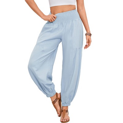 Lofbaz Pantaloni Harem Genio Donna - Morbidi E Fluidi In Rayon, Taglie Forti (fino A 4XL)