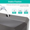 Aoodor Patio Umbrella Base With Wheels, Heavy Duty Fillable Market Umbrella Stand For Patios, Poolside With 4 Wheels, 2 Locks And Adjustable Knob - 4 of 4