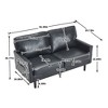 NicBex Mid Century Modern Sofa Bed, Loveseat Sofa with USB & Removable Pillow Cover for Bedroom,Living Room - 3 of 4