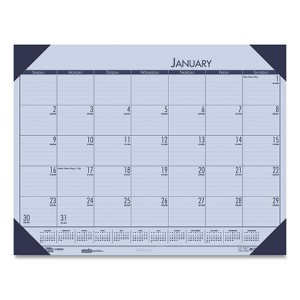 EcoTones Recycled Monthly Desk Pad Calendar, 22 x 17, Sunset Orchid Sheets, Cordovan Corners, 12-Month (Jan to Dec): 2026 - 1 of 4