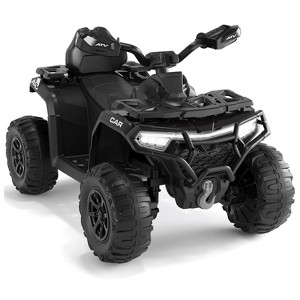 12V Kids Ride On ATV Car with Parent Remote, Off-Road 4 Wheeler w/ Suspension, LED Flag, Bluetooth, USB, Music & Lights - 1 of 4
